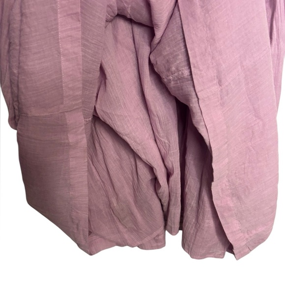 FREE PEOPLE Gauzy Cotton Lightweight Flowy C’est Bon Midi Dress Size Small - Picture 9 of 15